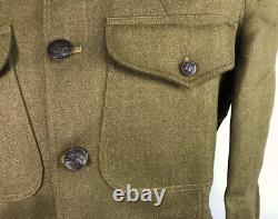 Wwi Us Army M1917 Wool Combat Field Tunic- Size Medium/large 42r