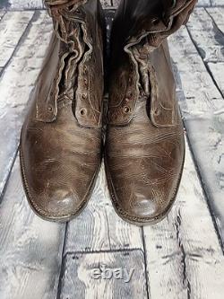 Wwi Us Army Officers Leather Riding Boots Size 10
