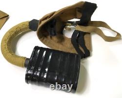 Wwi Us M1917 British & Us Army Sbr Gas Mask & Carry Bag