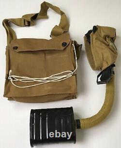 Wwi Us M1917 Us Army Sbr Gas Mask & Carry Bag