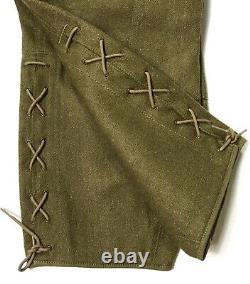 Wwi Us M1917 Wool Combat Field Breeches Trousers- Size Medium 34 Waist