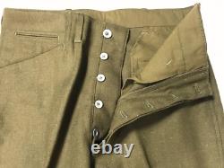 Wwi Us M1918 Wool Combat Field Straight Leg Trousers- Size Xlarge 38 Waist