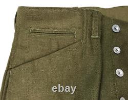 Wwi Us M1918 Wool Combat Field Straight Leg Trousers- Size Xlarge 38 Waist