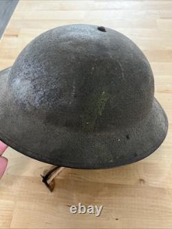 Wwi Usmc Brodie Helmet M1917a1