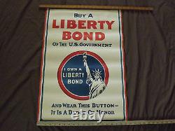 Wwi World War 1 Buy A Liberty Bond Of Us Government Statue Of Liberty Poster