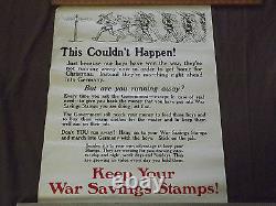 Wwi World War 1 Keep Your War Savings Stamps America Germany Poster