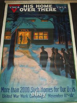 Wwi World War 1 Ymca His Home Over There Army Soldiers United War Work Poster