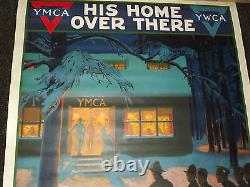 Wwi World War 1 Ymca His Home Over There Army Soldiers United War Work Poster