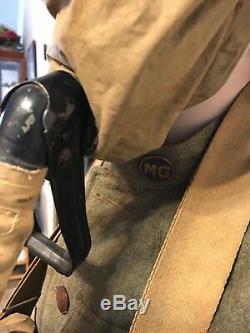 Wwi us uniform 35th Division Grouping, Painted Helmet, Gas Mask And Bag MG PT