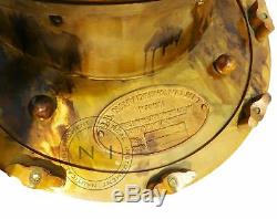 Yellow Antique US Navy Mark V Deep Sea Marine Divers Scuba Brass Diving Helmet